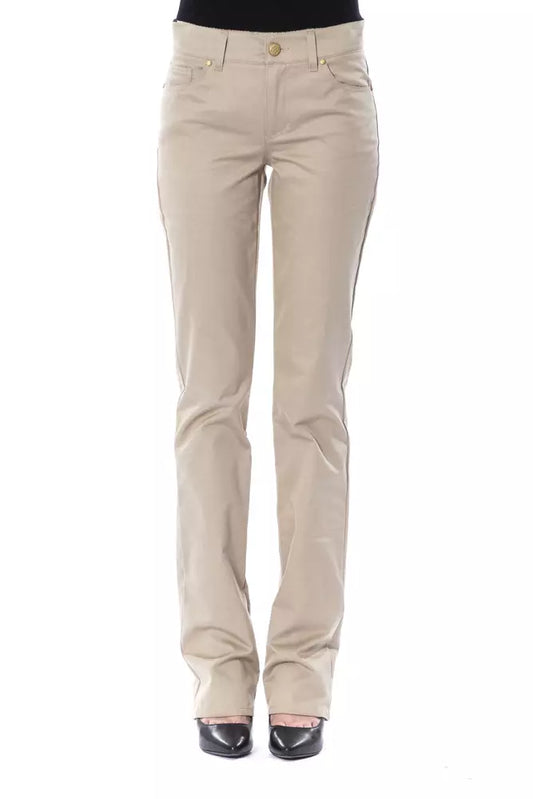 BYBLOS Beige Baumwolljeans und -hose