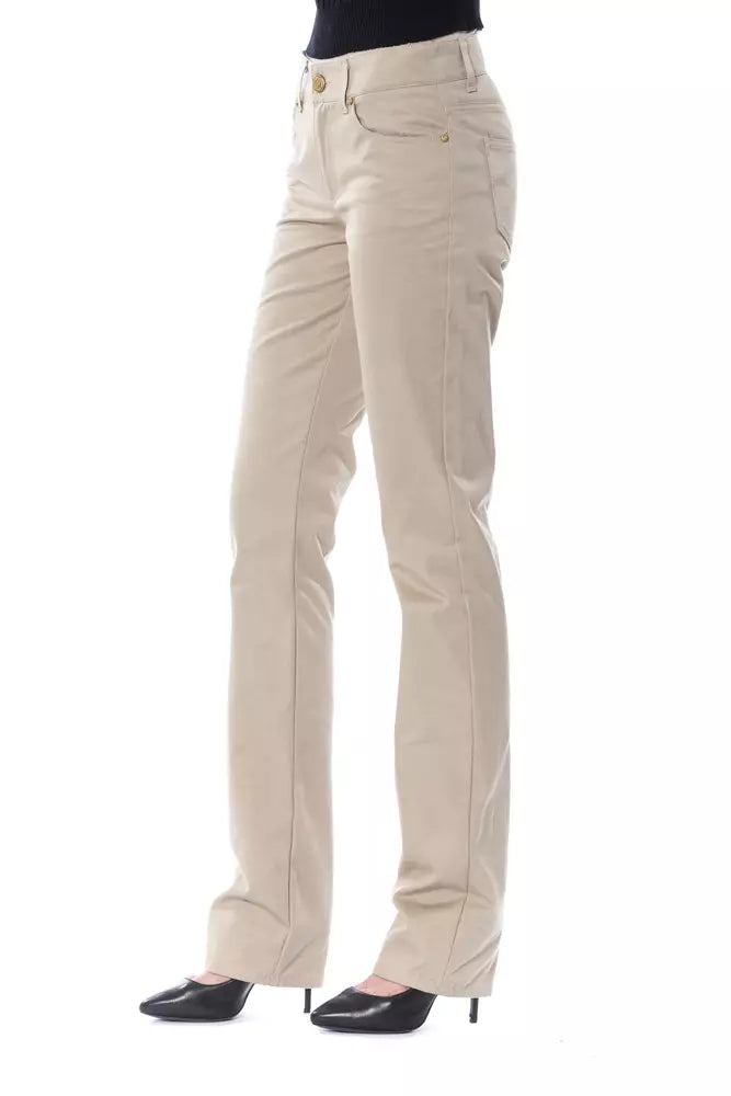 BYBLOS Beige Baumwolljeans und -hose