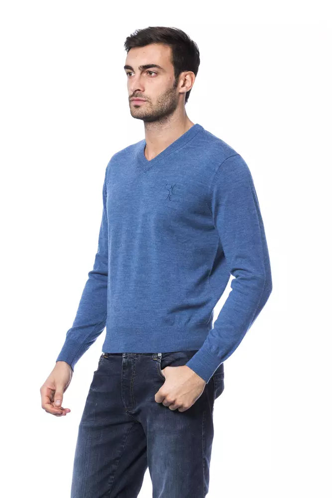 Billionaire Italian Couture Pullover mit Rundhalsausschnitt aus bestickter Merinowolle