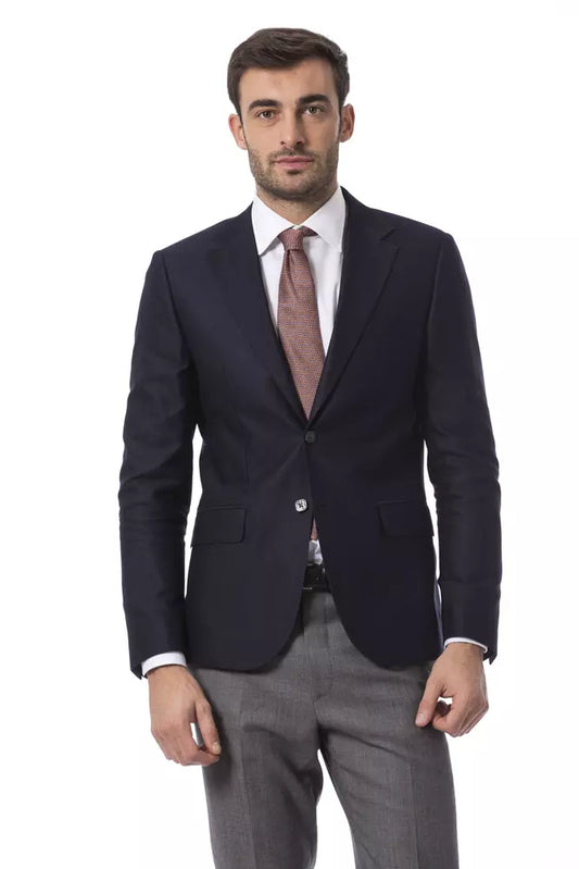 Eleganter Herrenblazer aus blauer Wolle von Billionaire Italian Couture