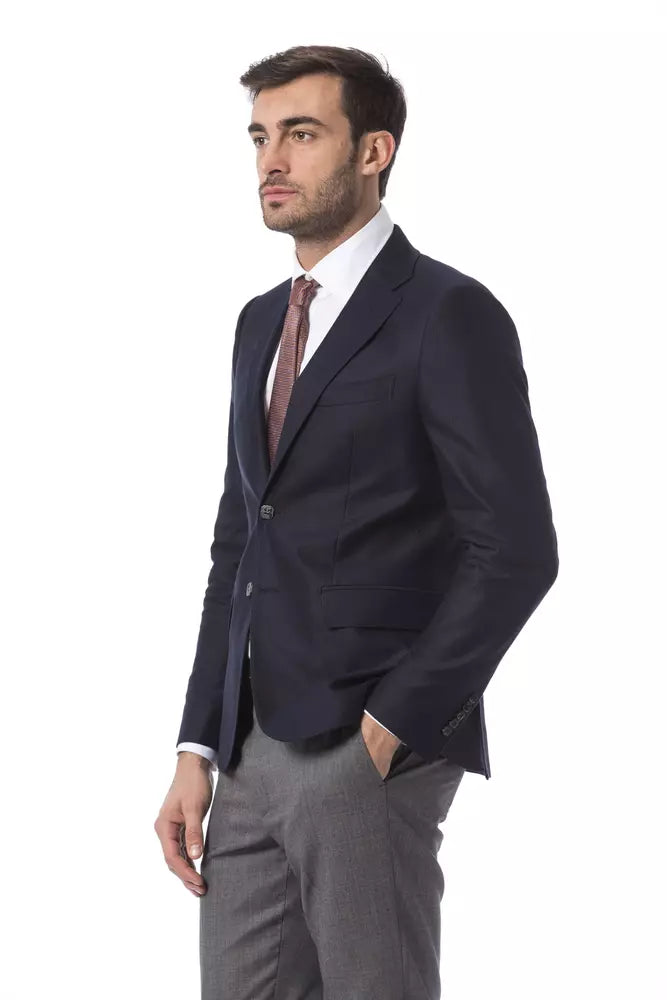 Eleganter Herrenblazer aus blauer Wolle von Billionaire Italian Couture