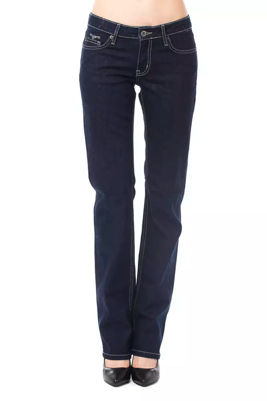 Ungaro Fever Blue Cotton Jeans at Pant