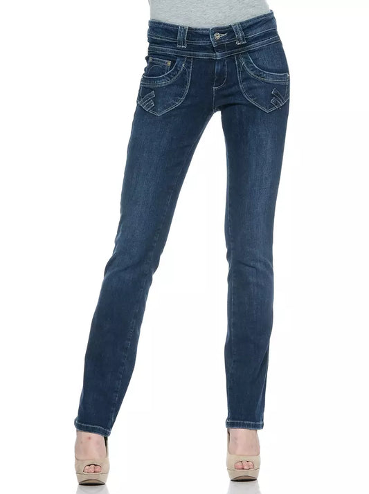 Ungaro Fever Blue Cotton Jeans at Pant