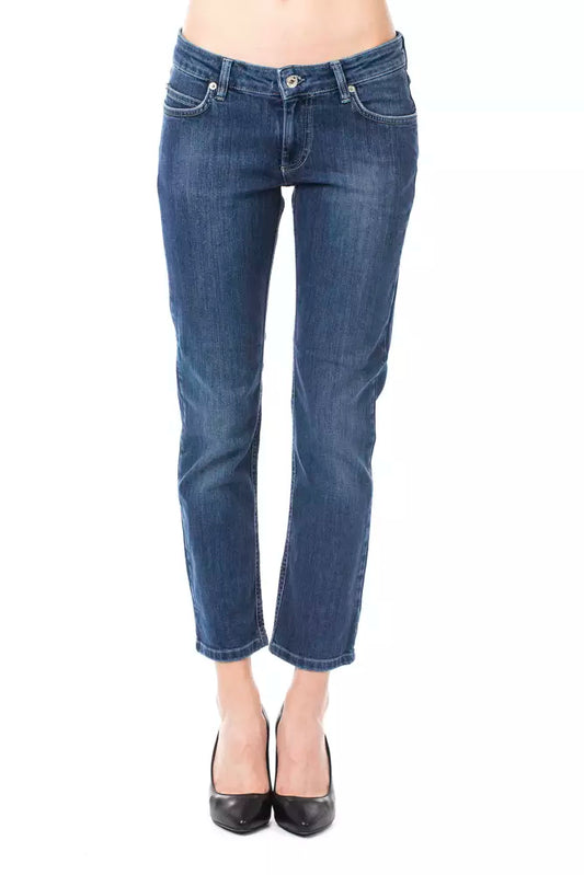 Ungaro Fever Light Blue Cotton Jeans at Pant