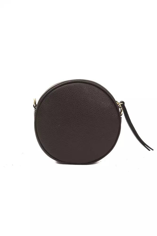 Pompei Donatella Elegant Maliit na Oval Leather Crossbody