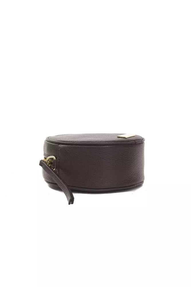 Pompei Donatella Elegant Maliit na Oval Leather Crossbody