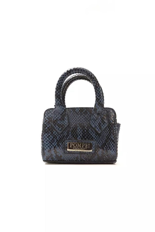 Pompei Donatella Chic Mini-Ledertasche mit Python-Print