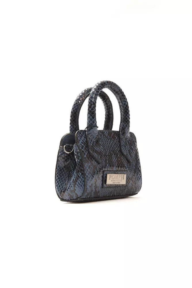 Pompei Donatella Chic Mini-Ledertasche mit Python-Print