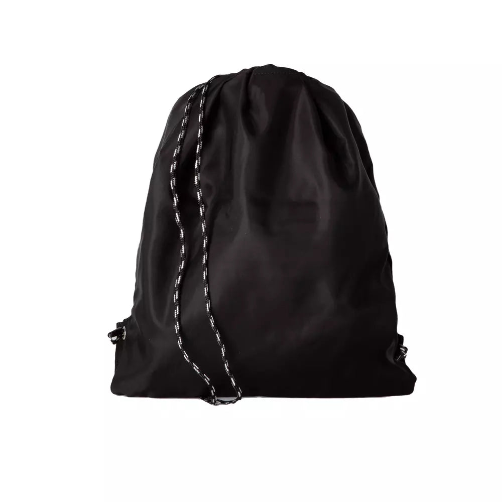 Neil Barrett Elegant Drawstring Backpack sa Sleek Black