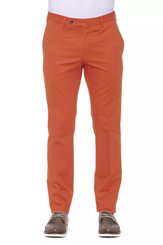 PT Torino Chic Herren-Hose aus Baumwollstretch in Rot