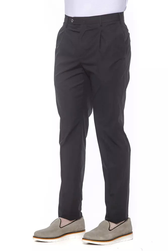 PT Torino Elegante Herren-Plissee-Baumwollhose