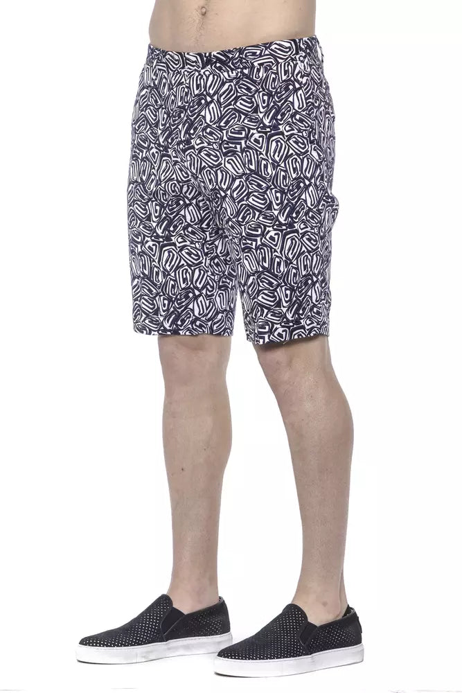 PT Torino Elegant gemusterte Herren-Bermudashorts