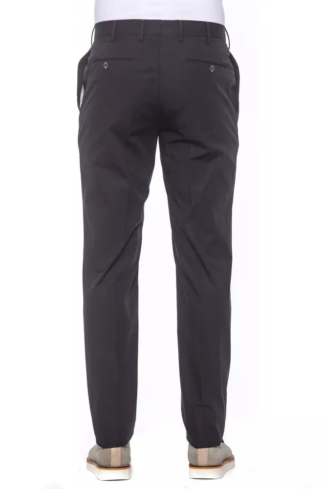 PT Torino Elegante Herren-Plissee-Baumwollhose