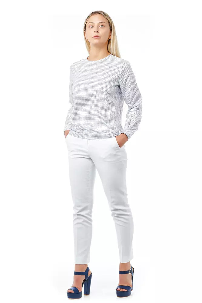 Bagutta White Cotton Women Shirt