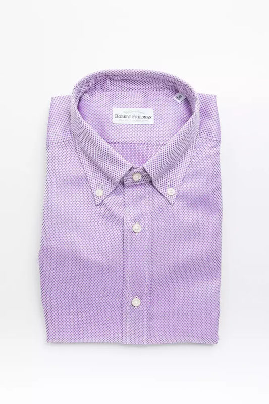 Robert Friedman Elegantes Button-Down-Herrenhemd aus Baumwolle