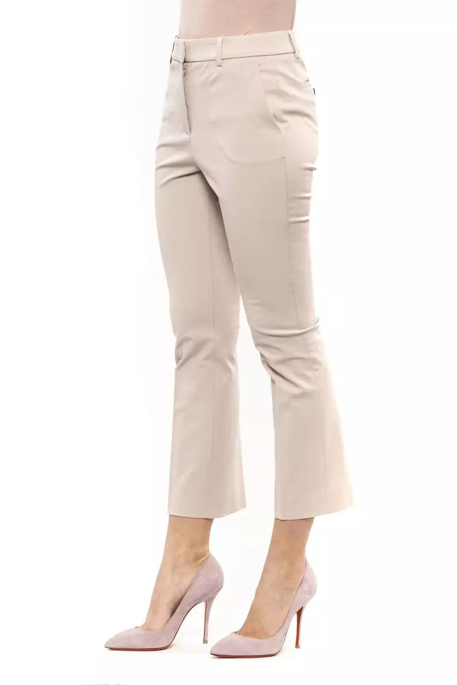 Peserico Elegante beige Slim-Fit-Stretchhose