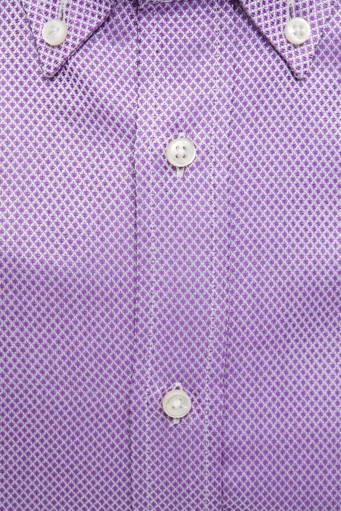 Robert Friedman Elegantes Button-Down-Herrenhemd aus Baumwolle