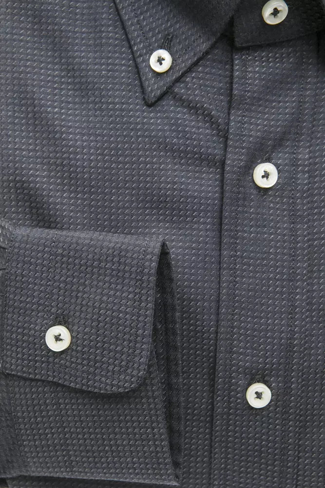 Robert Friedman Elegantes grünes Button-Down-Hemd