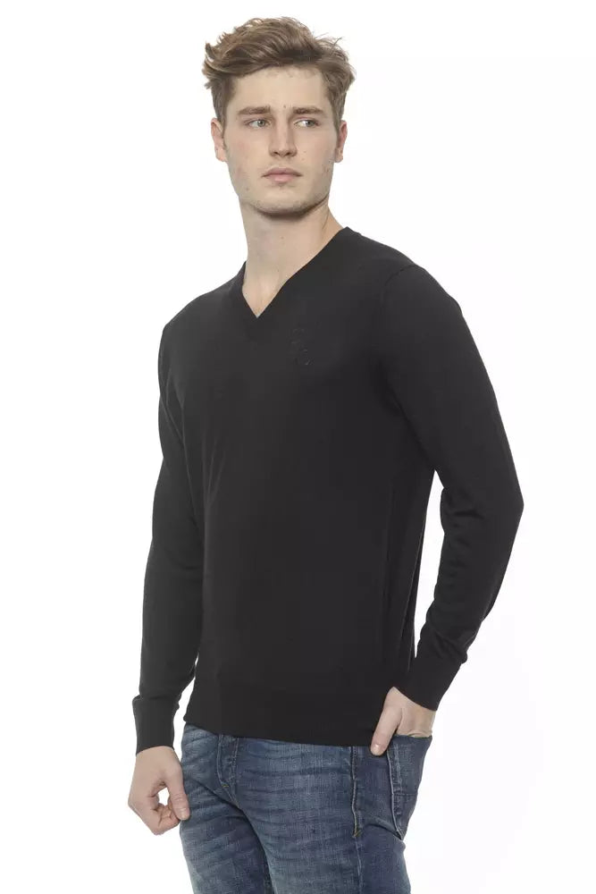 Bilyonaryo na Italian Couture Elegant Cashmere V-Neck Men's Sweater