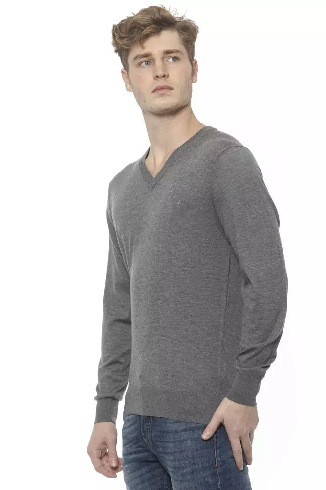 Bilyonaryo na Italian Couture Elegant V-Neck Cashmere Men's Sweater