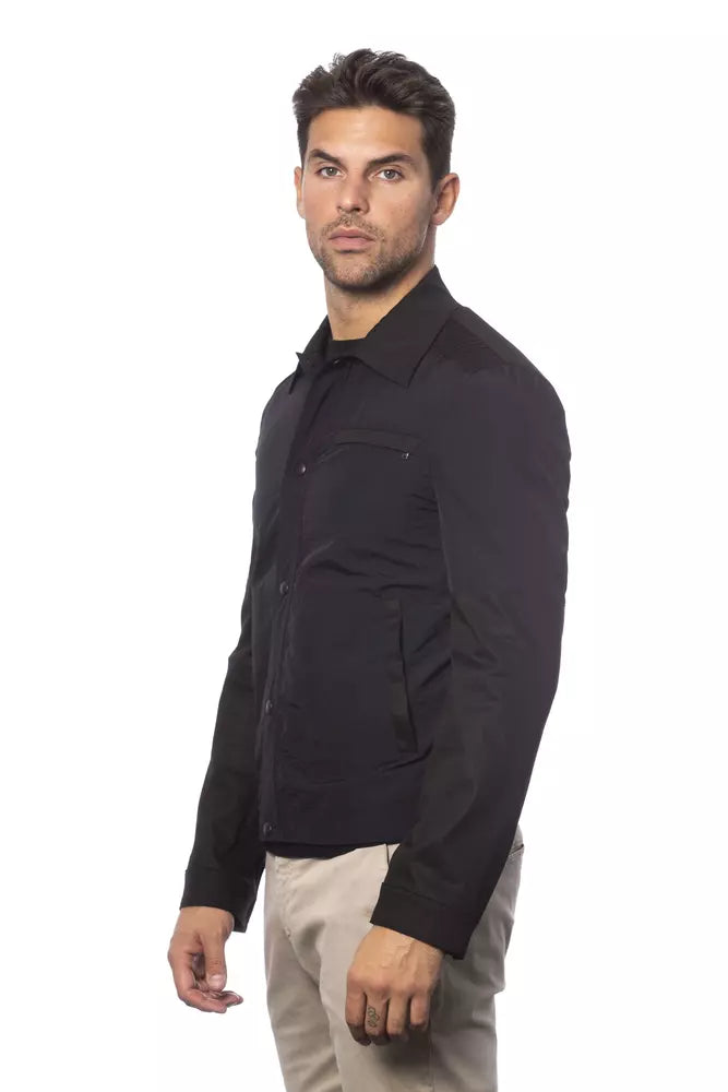 Verri Sleek Bomberjacke aus schwarzer Baumwollmischung