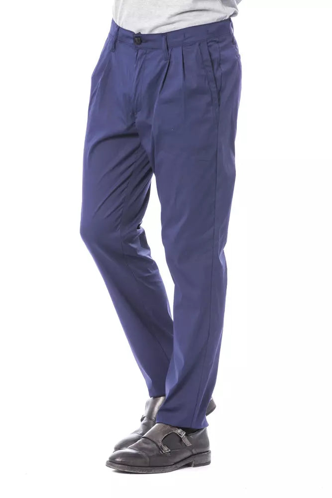 Verri Blue Cotton Men's Chino Pants