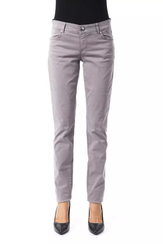 BYBLOS Gray Cotton Jeans at Pant