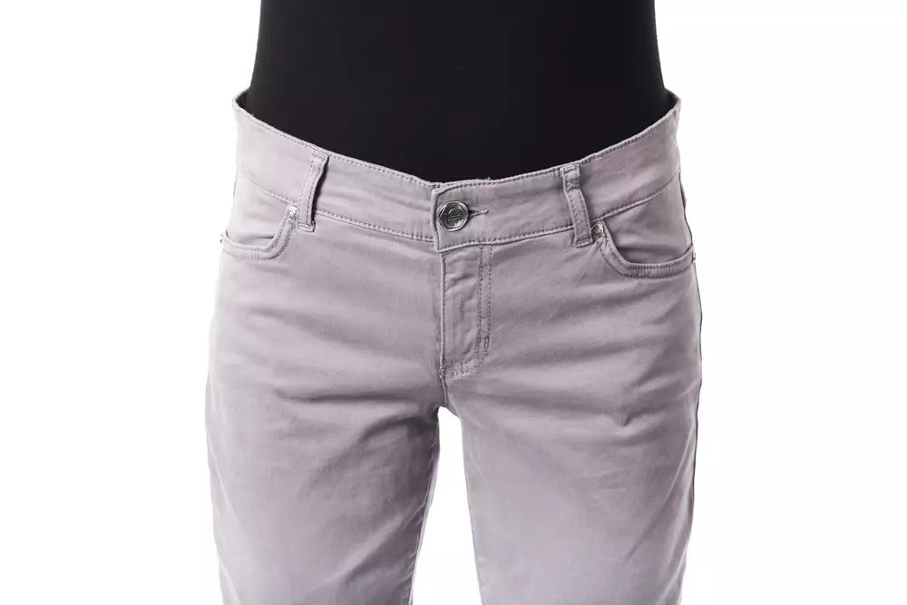 BYBLOS Gray Cotton Jeans at Pant