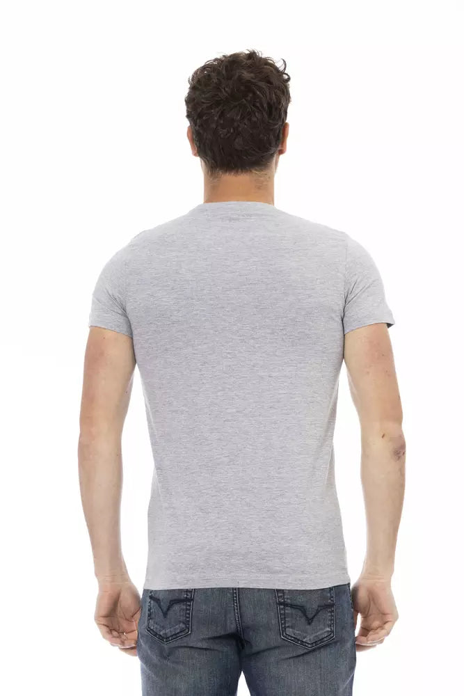 Trussardi Action Gray Cotton Mens TShirt