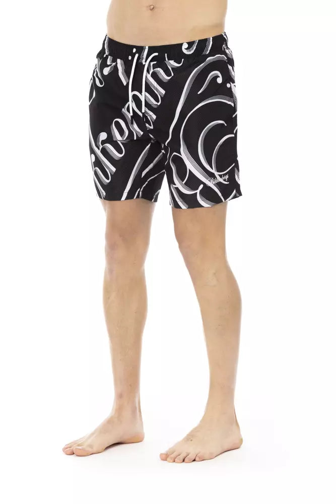 Bikkembergs elegante Badeshorts mit Allover-Print