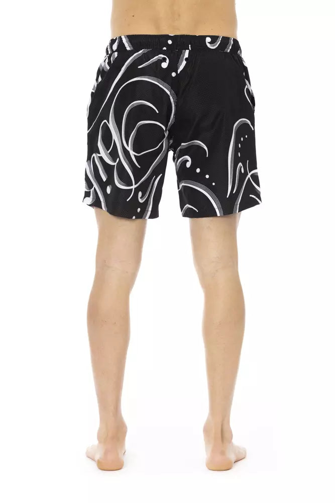 Bikkembergs elegante Badeshorts mit Allover-Print