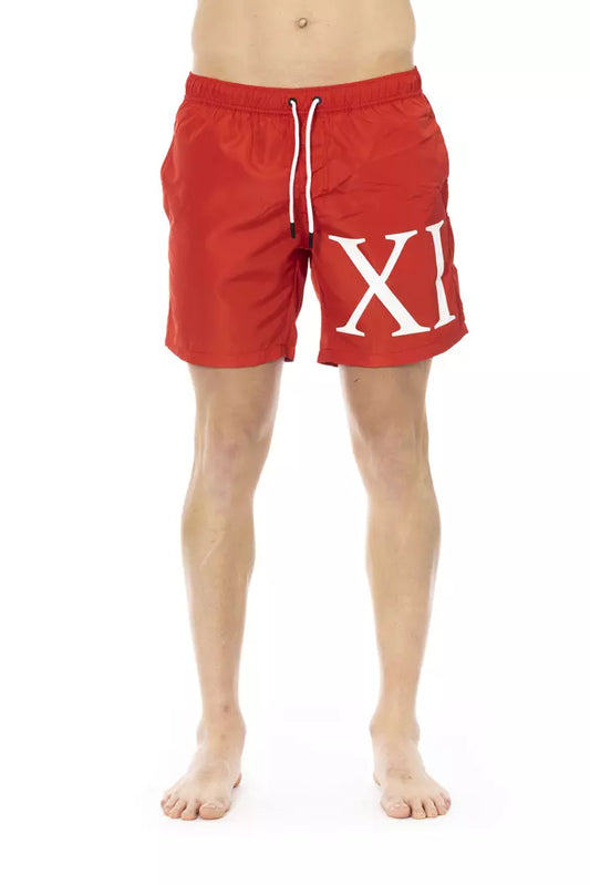 Bikkembergs Badeshorts mit Degrade-Print in leuchtendem Rot