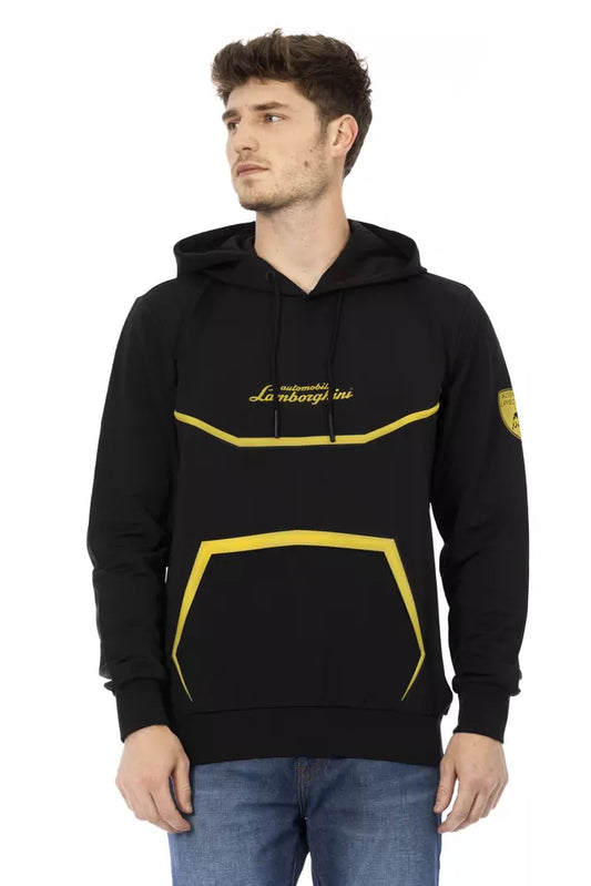 Schlankes Kapuzen-Sweatshirt von Automobili Lamborghini mit charakteristischem Schild