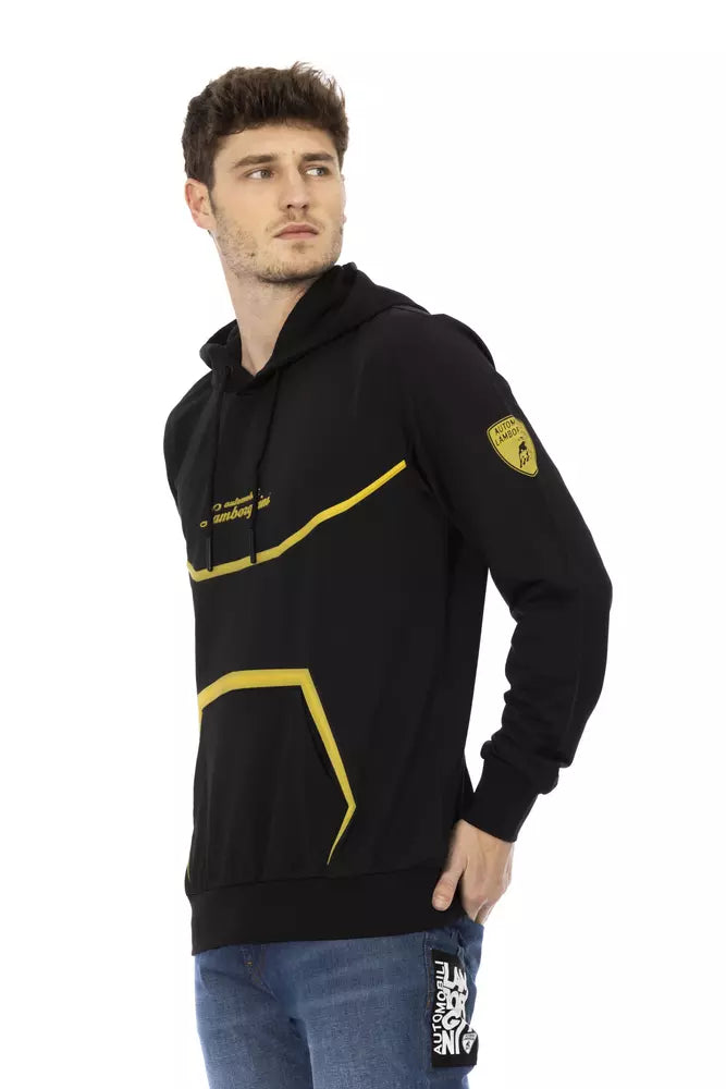 Schlankes Kapuzen-Sweatshirt von Automobili Lamborghini mit charakteristischem Schild