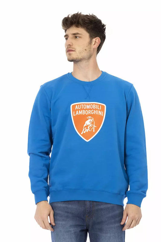 Automobili Lamborghini Cotton Crewneck Sweater na may Maxi Logo