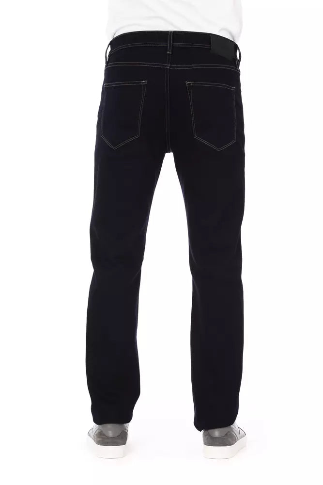 Baldinini Trend Eleganter, dreifarbig akzentuierter Herren-Denim