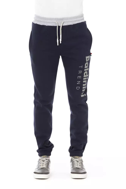 Baldinini Trend Tricolor Insert Fleece Sport Pants na may Lace Closure