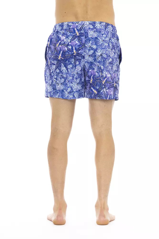 Just Cavalli Exquisite hellblaue Strandshorts