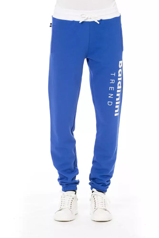 Baldinini Trend Sporty Elegance Fleece Pants na may Lace Closure