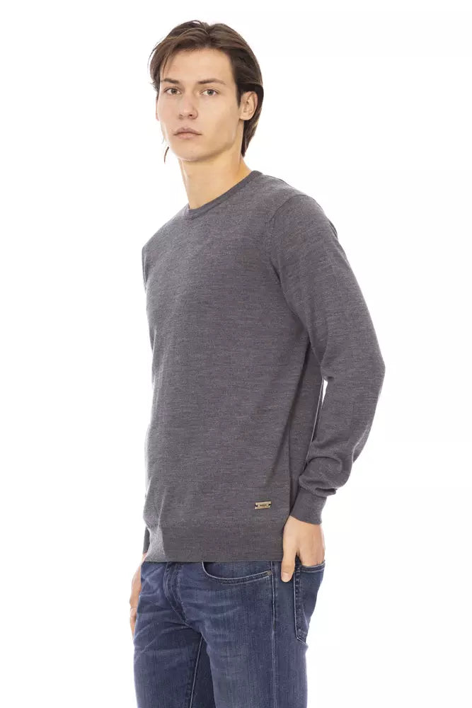 Baldinini Trend Eleganter Pullover mit Rundhalsausschnitt und Monogramm