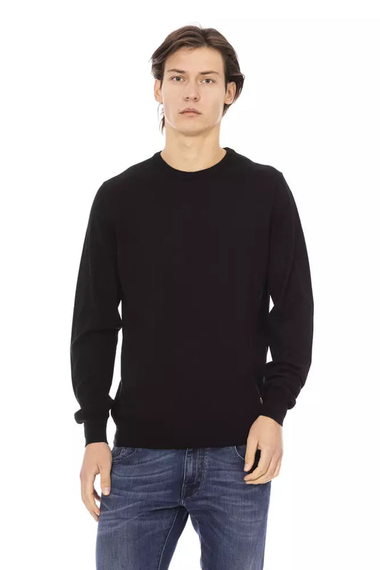 Baldinini Trend Elegant Crewneck Monogram Sweater - Itim