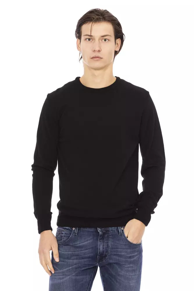 Baldinini Trend Chic Turtleneck Sweater sa Timeless Black