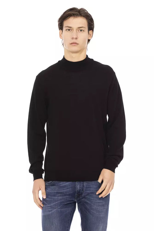 Baldinini Trend Chic Turtleneck Sweater na may Signature Monogram