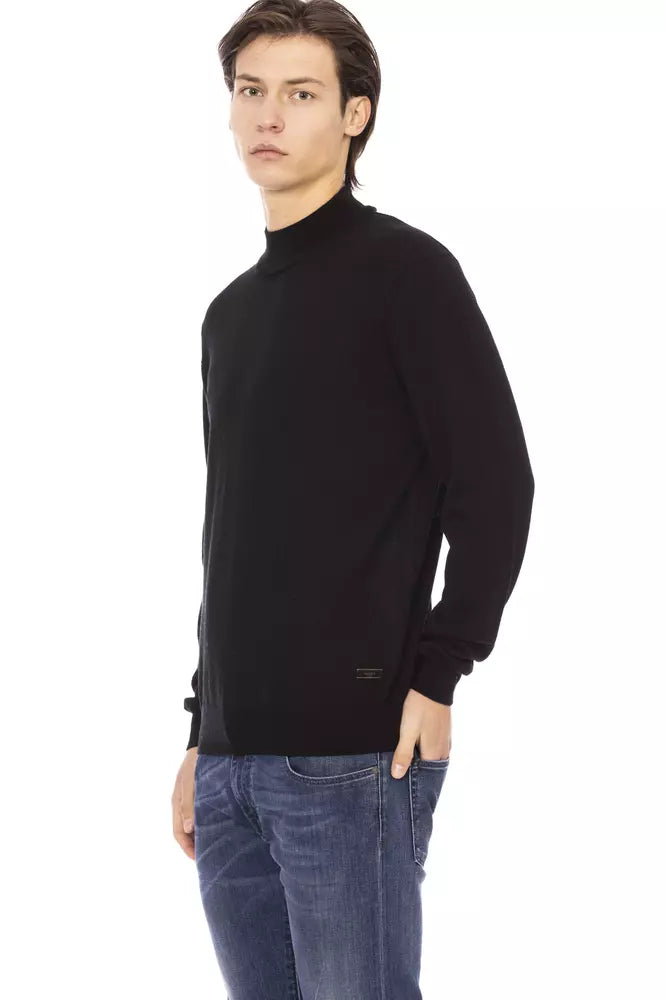 Baldinini Trend Chic Turtleneck Sweater na may Signature Monogram