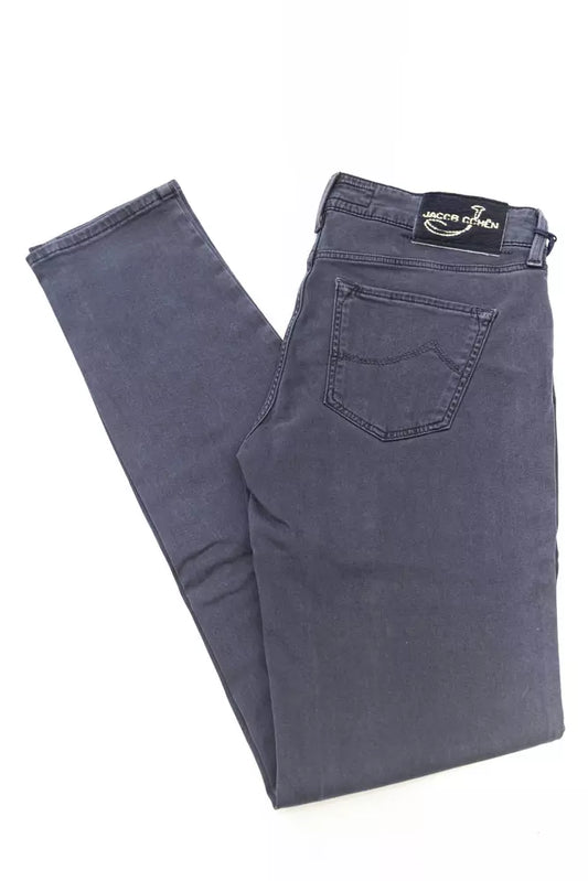 Jacob Cohen Blue Cotton-Like Women's Jean