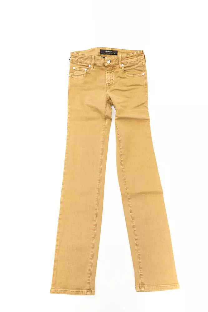 Jacob Cohen Vintage Chic Beige 5-Pocket-Designer-Jeans