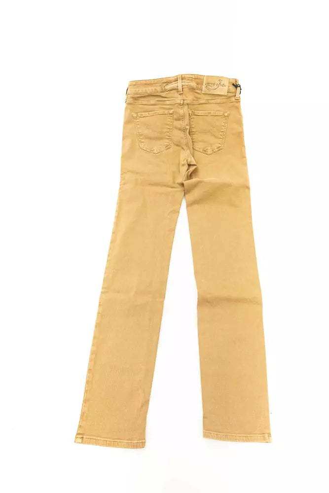 Jacob Cohen Vintage Chic Beige 5-Pocket-Designer-Jeans