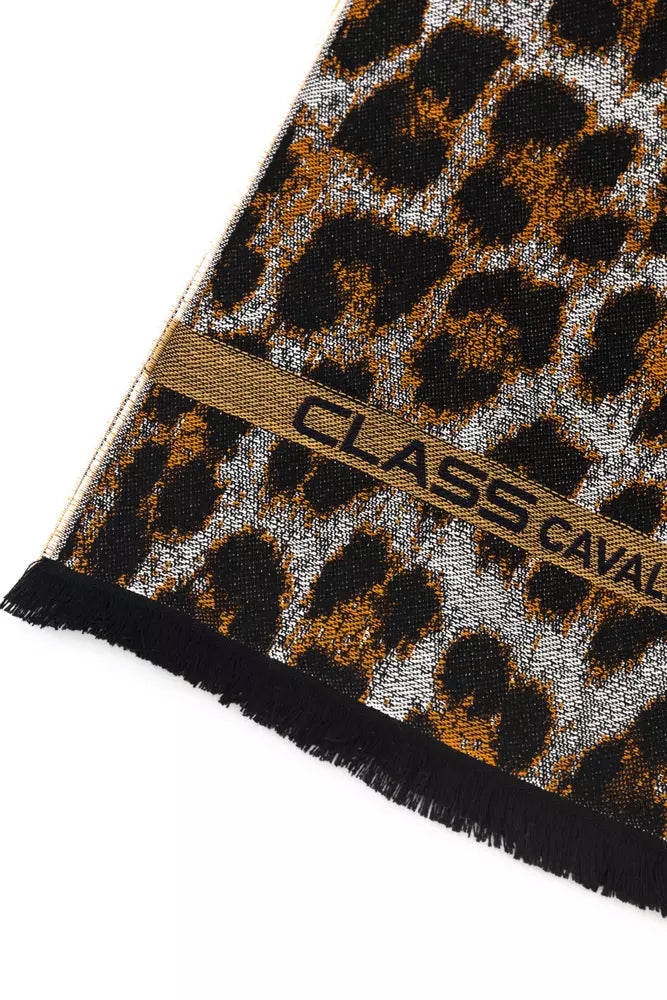 Cavalli Class Eleganter Animalier-Fantasie-Schal