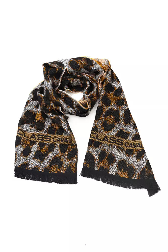 Cavalli Class Eleganter Animalier-Fantasie-Schal