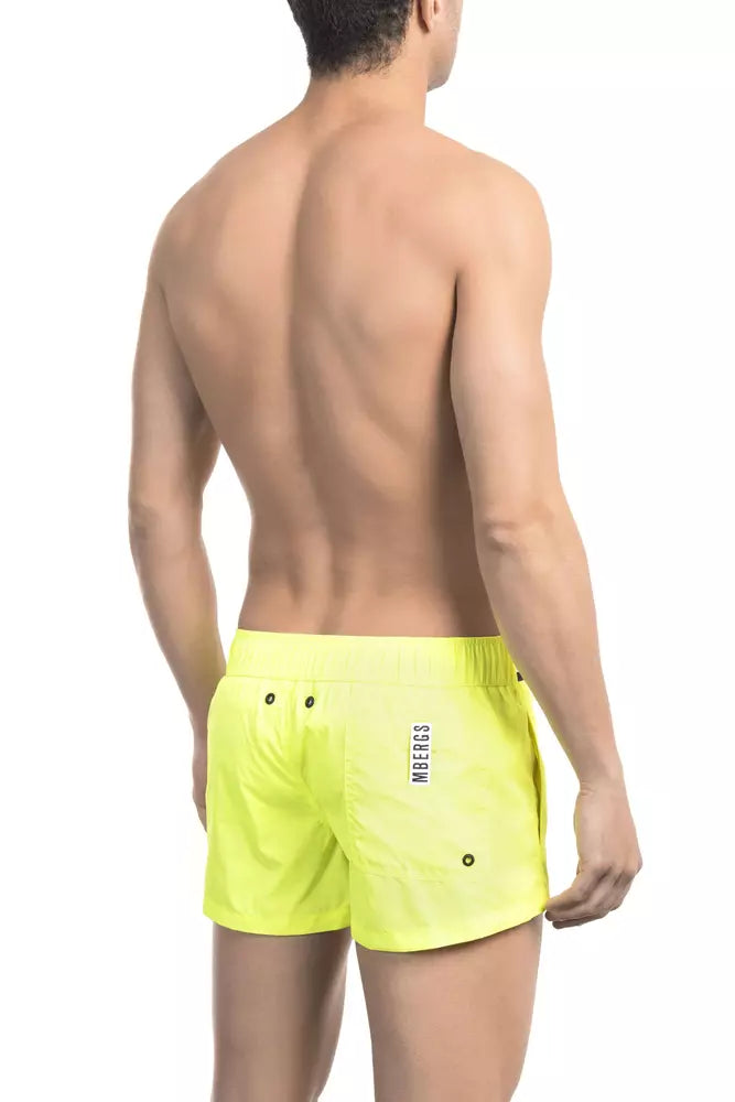 Bikkembergs leuchtend gelbe Mikro-Badeshorts